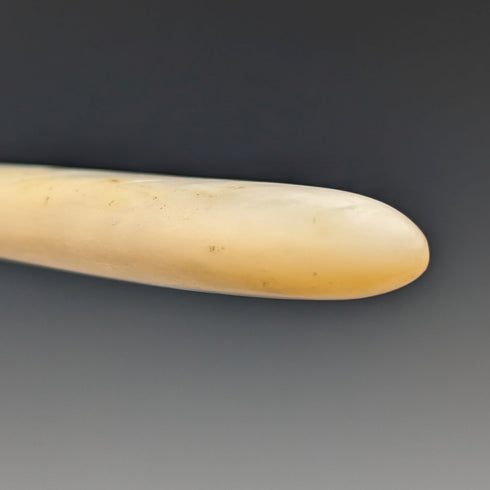 約 1870 年英國古董雕刻白色珍珠手柄水果餐具 5 副套裝木盒裝 MARTIN HALL